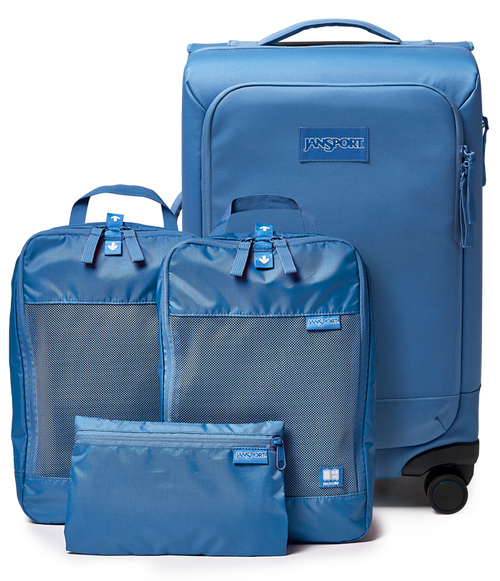 22" Carry On Luggage Packing Cubes Elemental Blue Set