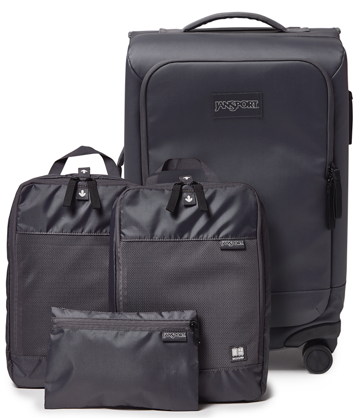 22" Carry On Luggage Packing Cubes Smokey Grit Set