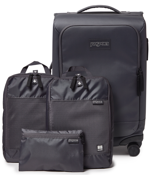 22" Carry On Luggage Packing Cubes Smokey Grit Set