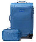 22" Carry On Luggage Toiletry Bag Elemental Blue Set