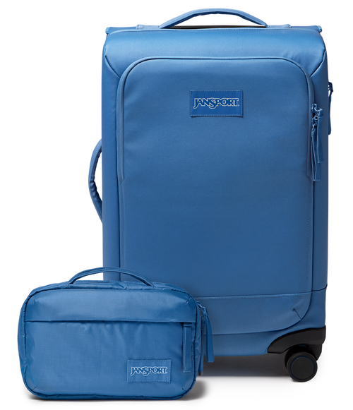 22" Carry On Luggage Toiletry Bag Elemental Blue Set
