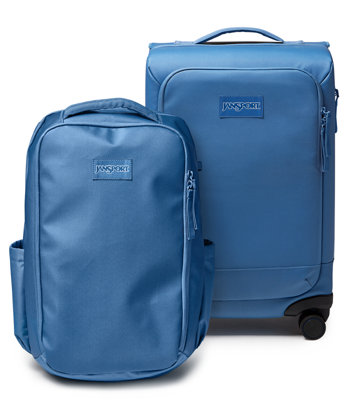 22" Carry On Luggage Travel Pack 30L Elemental Blue Set