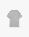 Front product image of a mens grey t-shirt on a plain white background | 247 Contour Run T-Shirt in Titanium | T-Shirt with sweat-wicking and antibacterial properties | 247 T-Shirts | Represent Clo