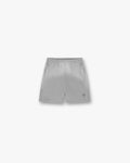 Front product image of mens grey shorts on a plain white background | 247 Motion Shorts in Titanium | Shorts with motion technology and comfort design | 247 Shorts | Represent Clo