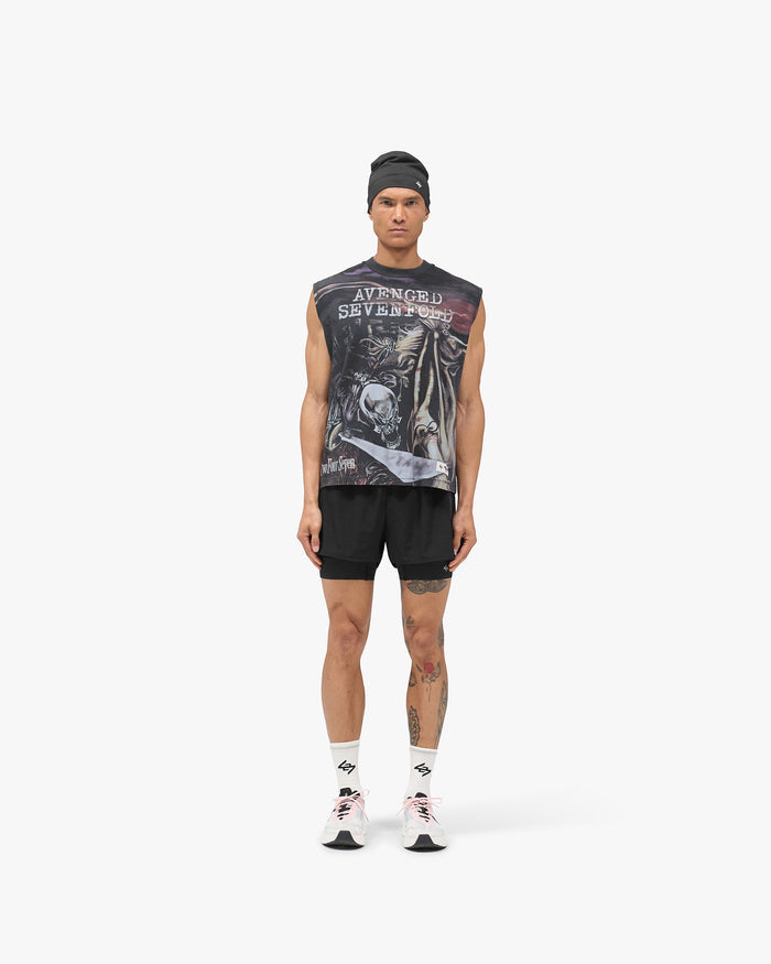 247 x Avenged Sevenfold City Of Evil Tank - Aged Black