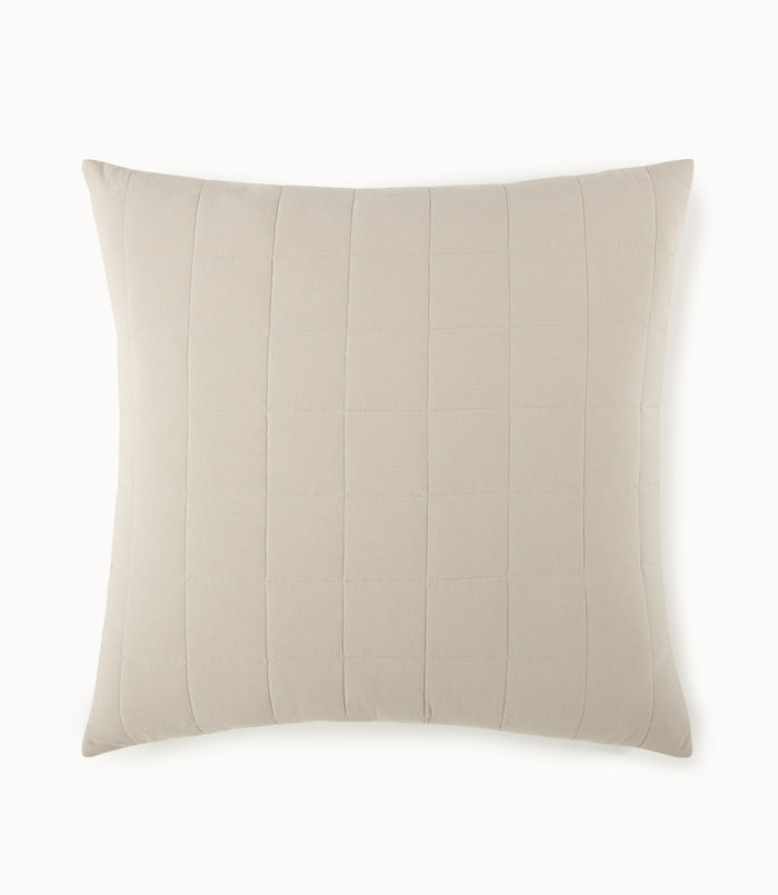 4 Square Quilted Euro Sham Dune
