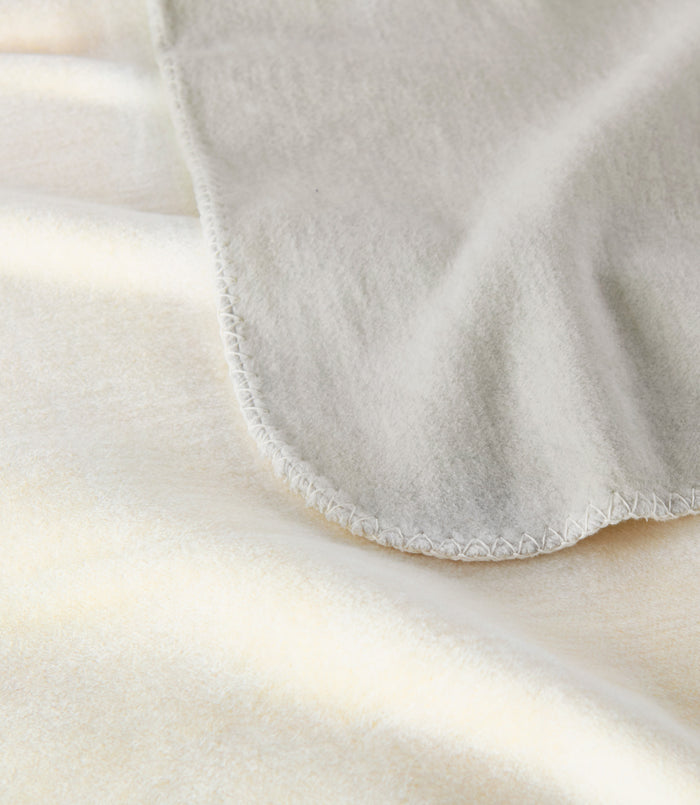Alta Reversible Cotton Blanket Pearl Detail Shot