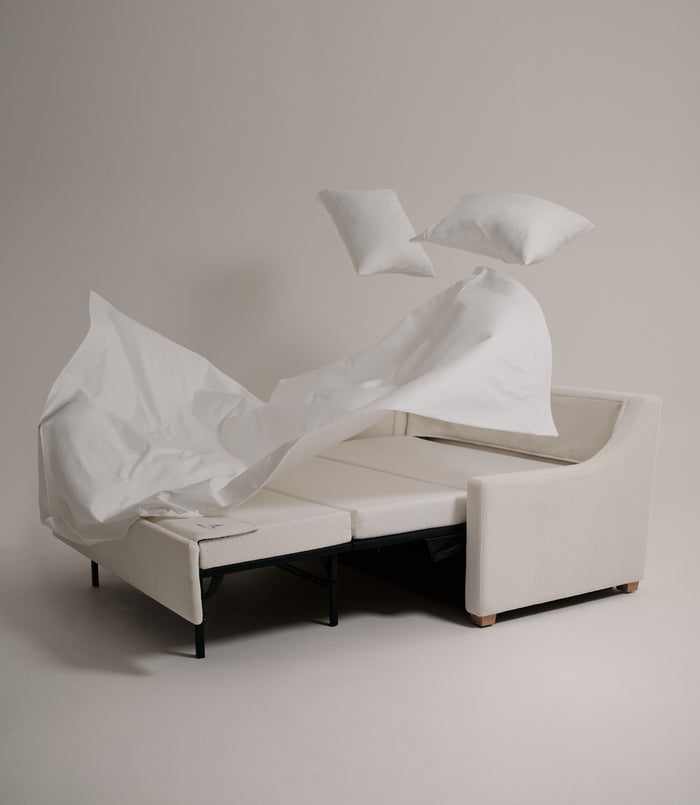 American Leather Silver Sleeper Sheet Set Lifestyle 7