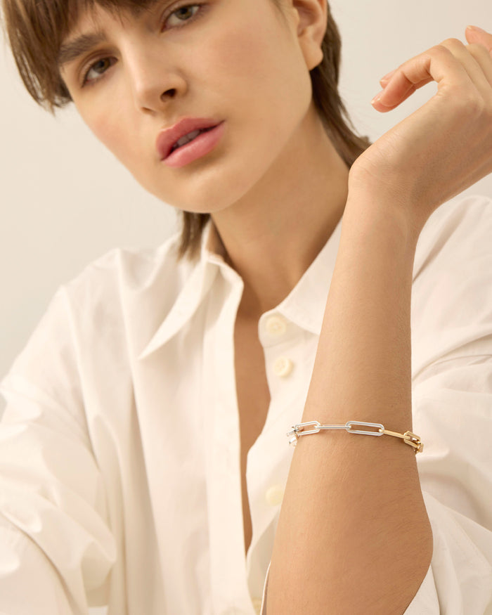 JENNY BIRD Andi Slim Bracelet Two Tone Bracelet For Women