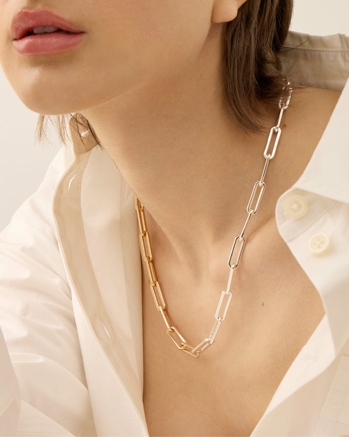 JENNY BIRD Andi Slim Chain Two Tone Chain For Women