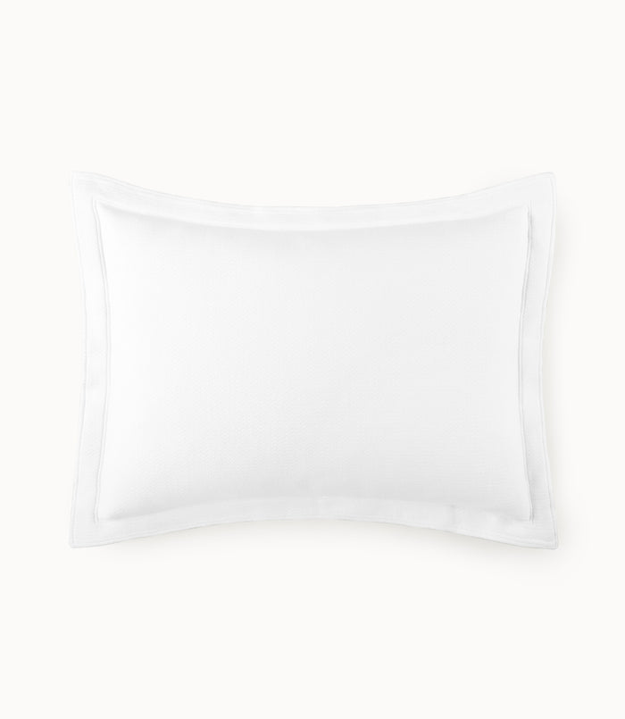 Angie Stonewashed Matelasse Sham White 6