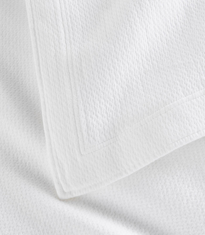 Angie Stonewashed Matelasse sham corner detail White