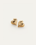 JENNY BIRD Art Heart Button Earrings Gold Button Earrings For Women