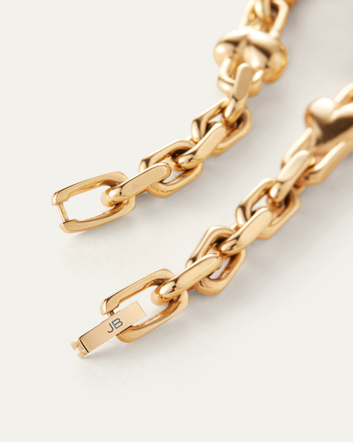 JENNY BIRD Waterproof Art Heart Chain Bracelet Gold Chain Bracelet For Women