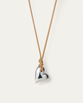JENNY BIRD Art Heart On A String Necklace Silver Necklace For Women