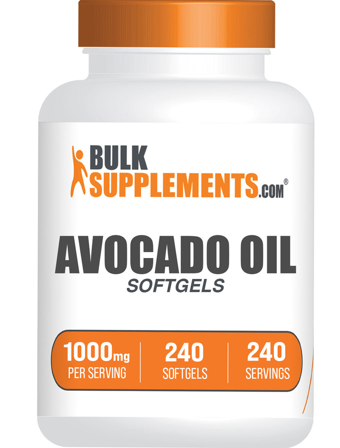 BulkSupplements.com Avocado Oil Softgels 240 ct bottle image