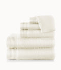 Bamboo Bath Towel Set Stack Ivory