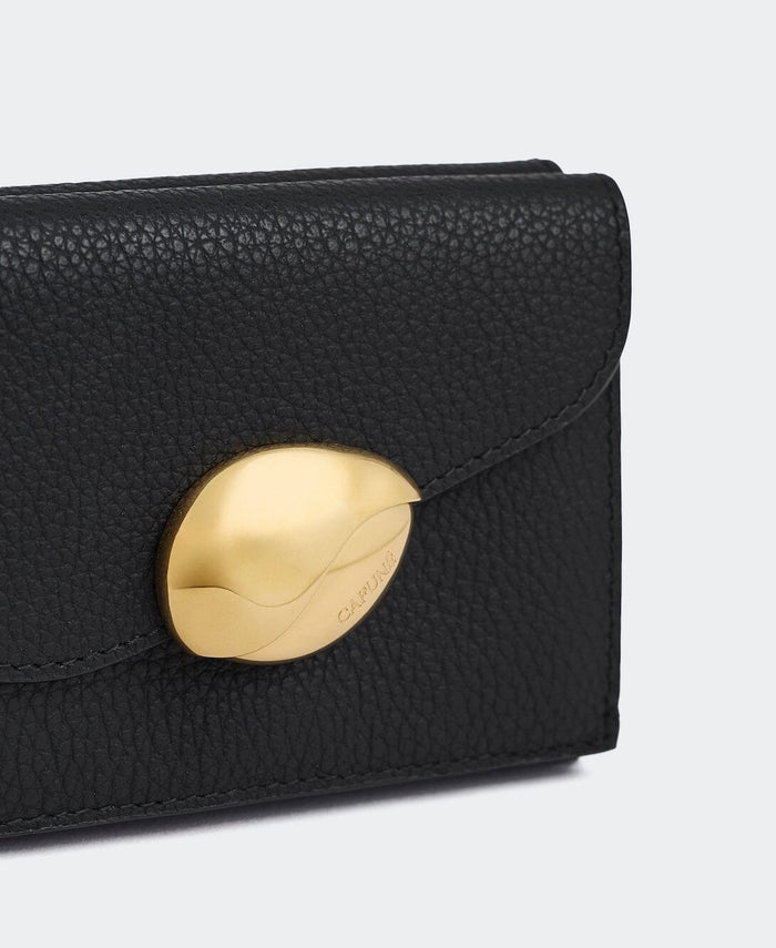 Basalt Trifold Wallet - Black Small Leather Goods Cafuné