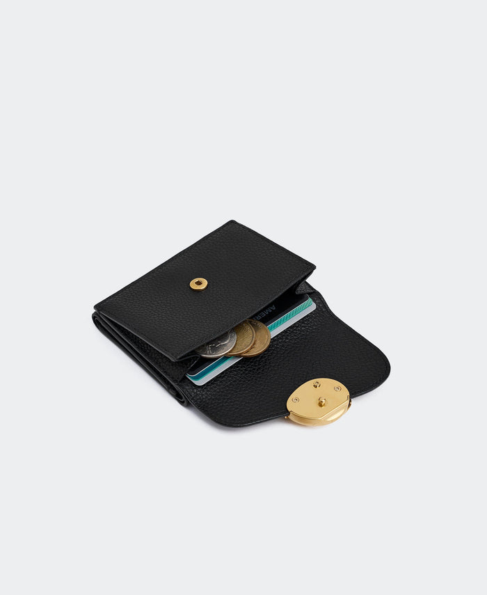 Basalt Trifold Wallet - Black Small Leather Goods Cafuné
