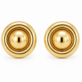 Baylin Round Button Earring