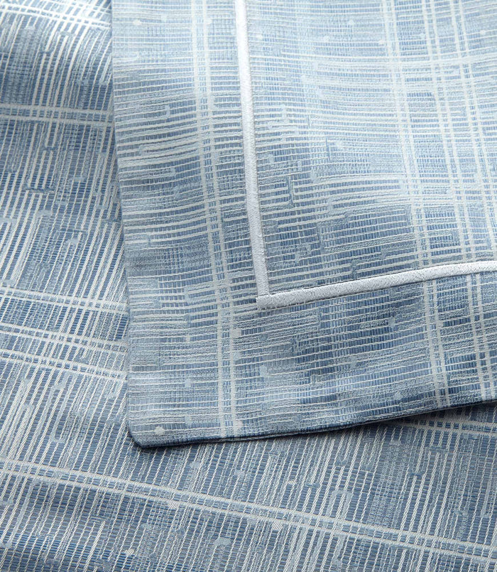 Biagio Jacquard Sham Detail Azure
