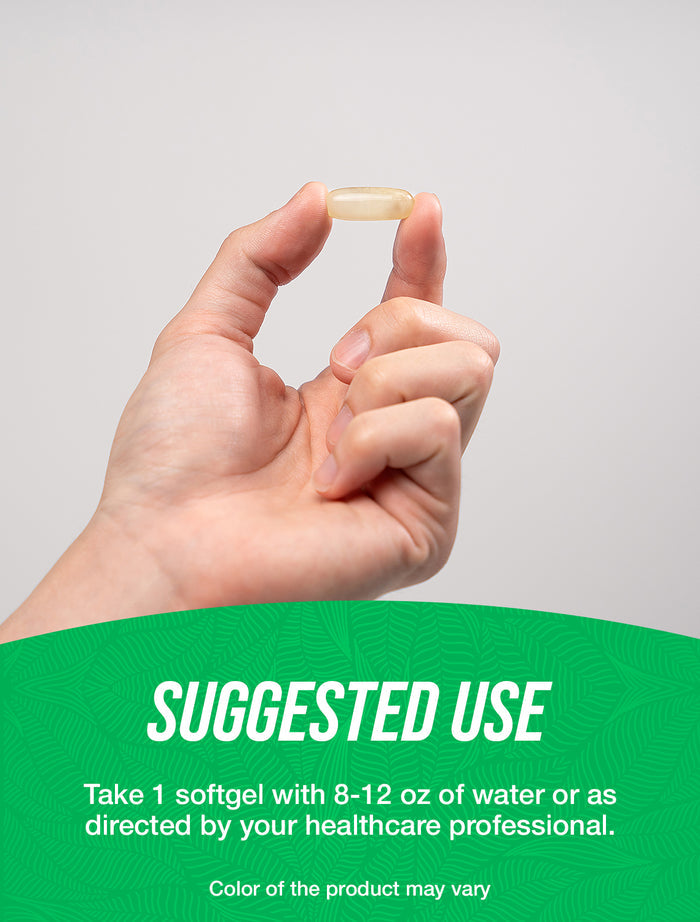 Black cumin seed oil softgels suggested use image