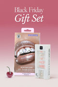 Black Friday Gift Set with butterfly glam press-on nails and DIY tooth gem kit.