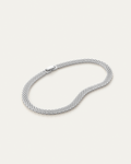 JENNY BIRD Blythe Silver Anklet Waterproof Silver Ankle Bracelet