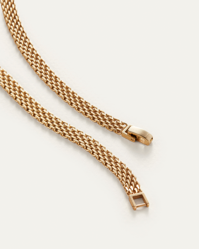 JENNY BIRD Blythe Gold Anklet Waterproof Gold Ankle Bracelet