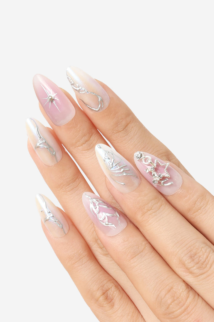 FAIRY WING - ALMOND PRESS-ON NAILS