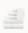 Chelsea Plush Towel Set Stack White