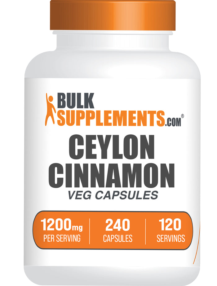 BulkSupplements.com Cinnamon Bark Extract 240 capsules bottle image