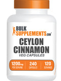 BulkSupplements.com Cinnamon Bark Extract 240 capsules bottle image