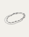 JENNY BIRD Waterproof Classic Anklet Stack Silver Anklet Stack For Women