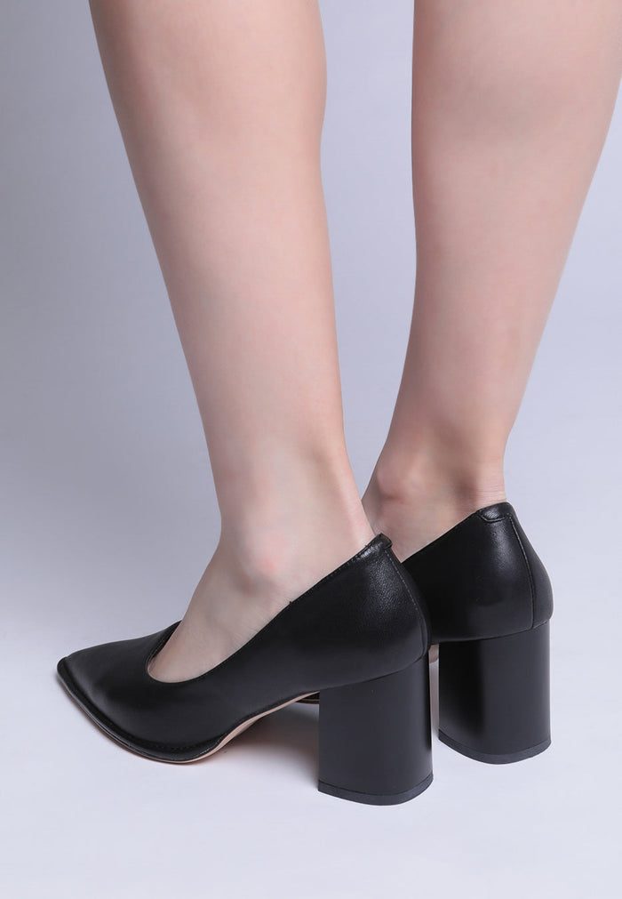 Classic Block Heel Pumps
