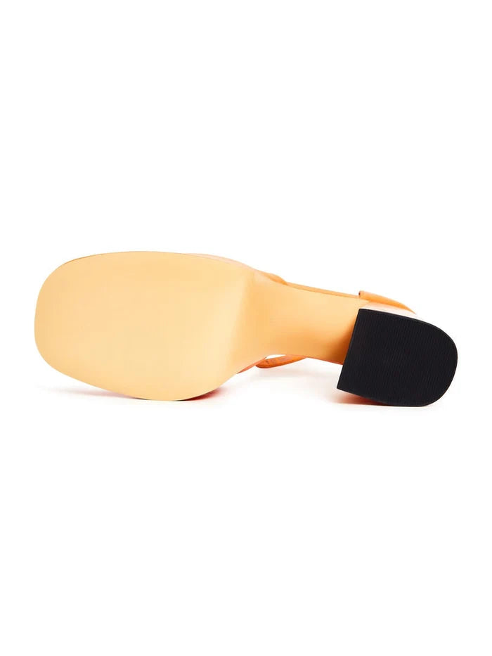 Buy trendy orange open toe high heels sandals online - perfect for adding a pop of color to your outfit!