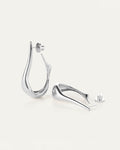 JENNY BIRD Colette Medium Silver Hoop Earrings For Women
