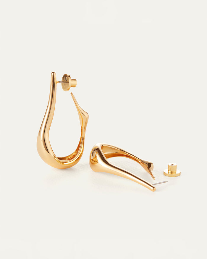 JENNY BIRD Colette Medium Gold Hoop Earrings For Women