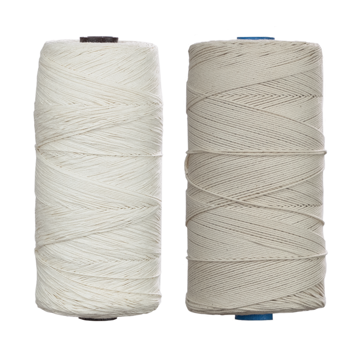 cotton seine twine, both weights