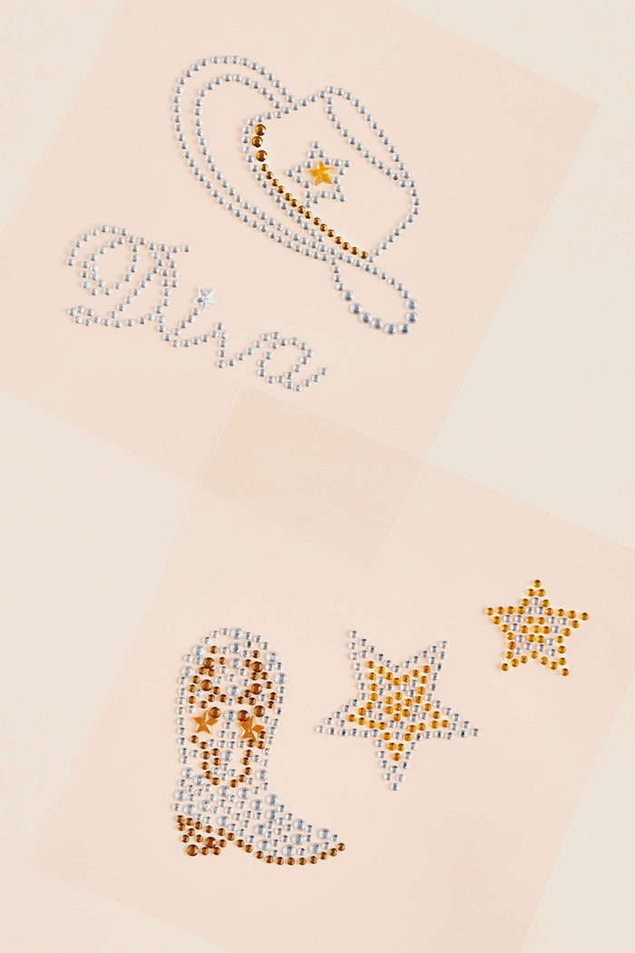 Cowgirl Diva - Rhinestone Tattoo Set