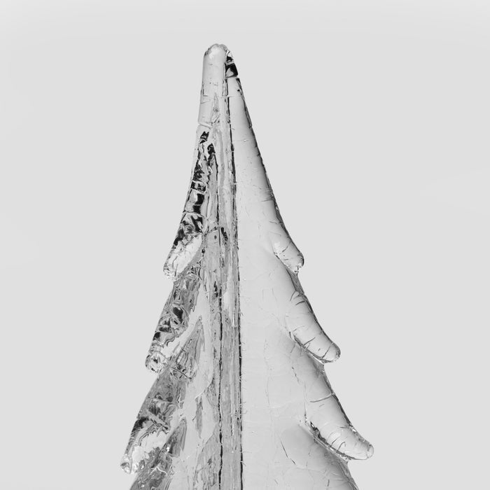 Tall white birch tree decoration with peeling bark texture and layered branches against neutral background.