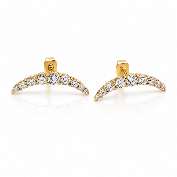 Cresent Stud Earring