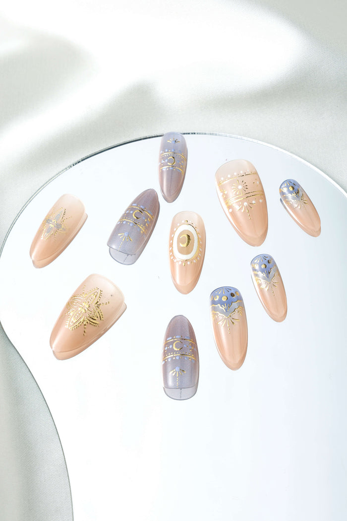 DANCE MOON - ALMOND PRESS-ON NAILS