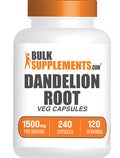 BulkSupplements.com Dandelion Root 240 capsules bottle image