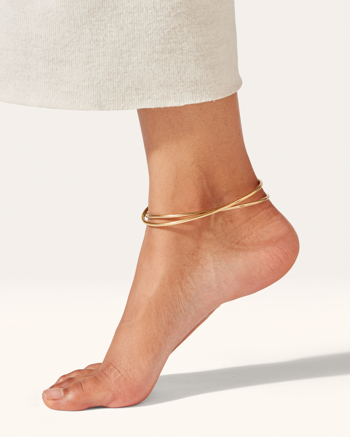 JENNY BIRD Waterproof Dane Anklet Stack Gold Anklet Stack For Women