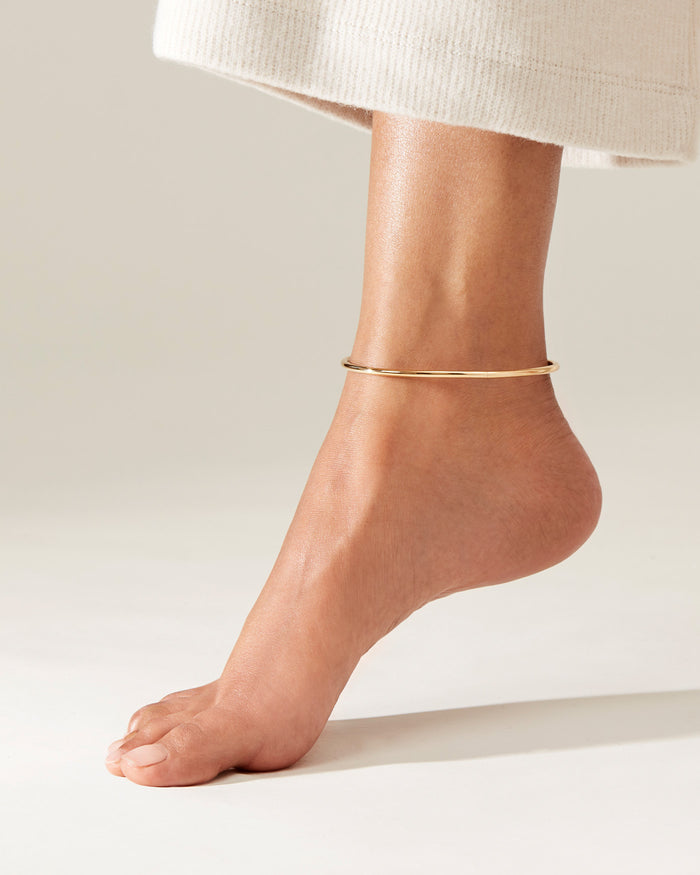 JENNY BIRD Dane Anklet Waterproof Gold Ankle Bracelet For Women