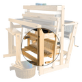 treadle height adjuster for delta and megado looms
