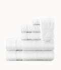 Diamond Towel Set Stacked White