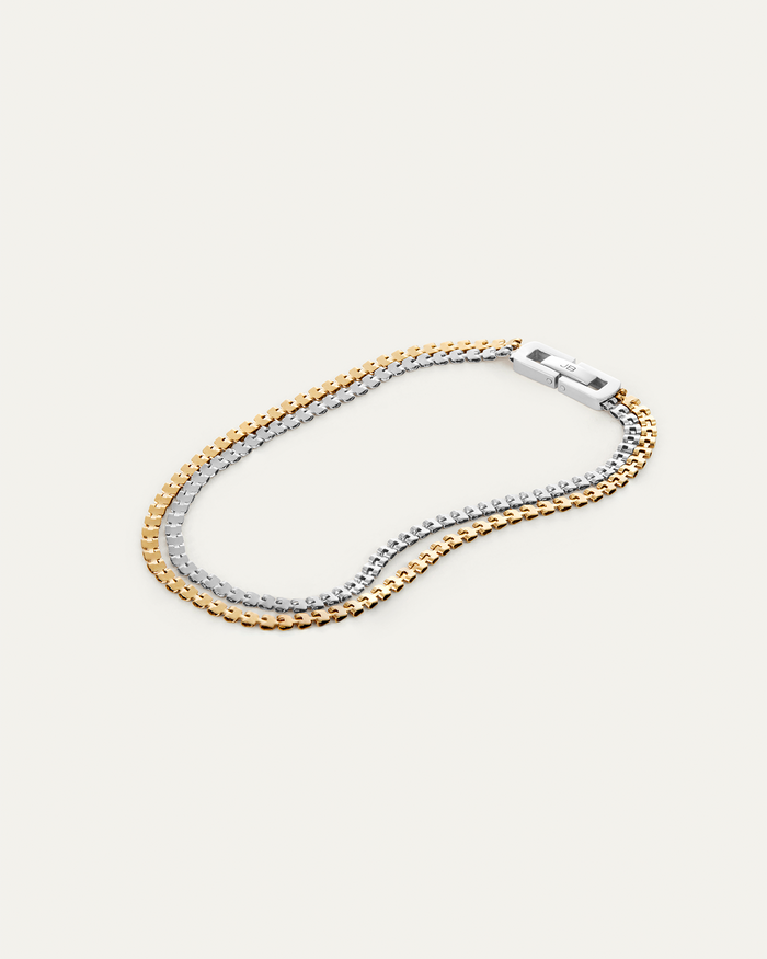 JENNY BIRD Waterproof Double Amalfi Anklet Two Tone Anklet for Woman