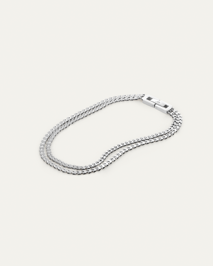 JENNY BIRD Waterproof Double Amalfi Anklet Silver Anklet for Woman